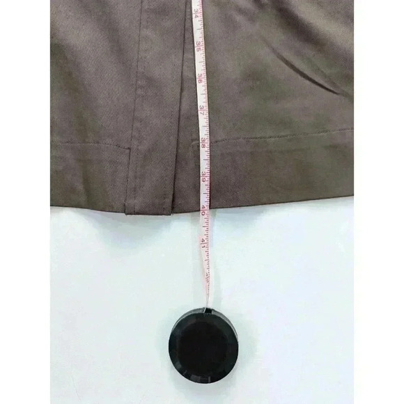 Etcetera Size 4 Bonvoyage Military Style Olive Green Snap Front Dress - Picture 11 of 11